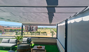 Toldos en Noblejas.